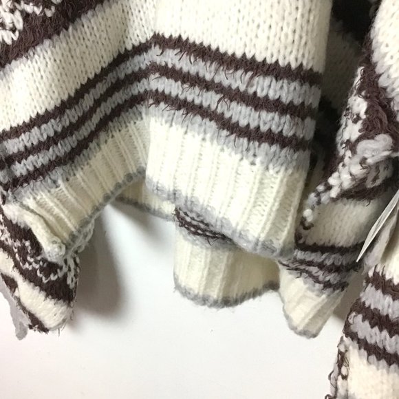 FREE PEOPLE Check Me Out Winter Fog Pullover Sweather - Picture 6 of 16